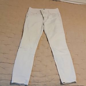 Skinny stretch white jeans